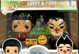 One Piece 2 Pack Luffy and Foxy - HOT TOPIC Exvlusive - chase