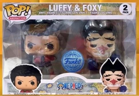 One Piece 2 Pack Luffy and Foxy - HOT TOPIC Exvlusive