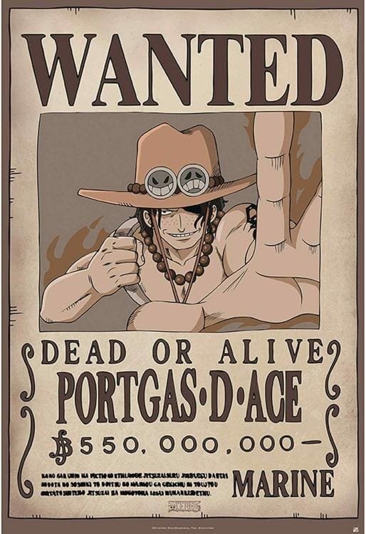 CARTEL WANTED PORTGAS D ACE