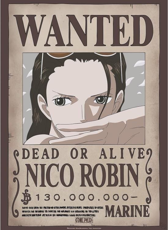 CARTEL WANTED NICO ROBIN