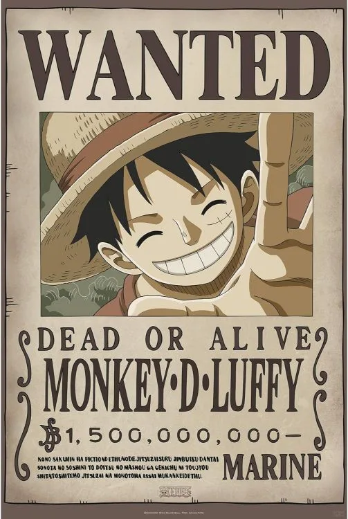 CARTEL WANTED MONKEY D LUFFY