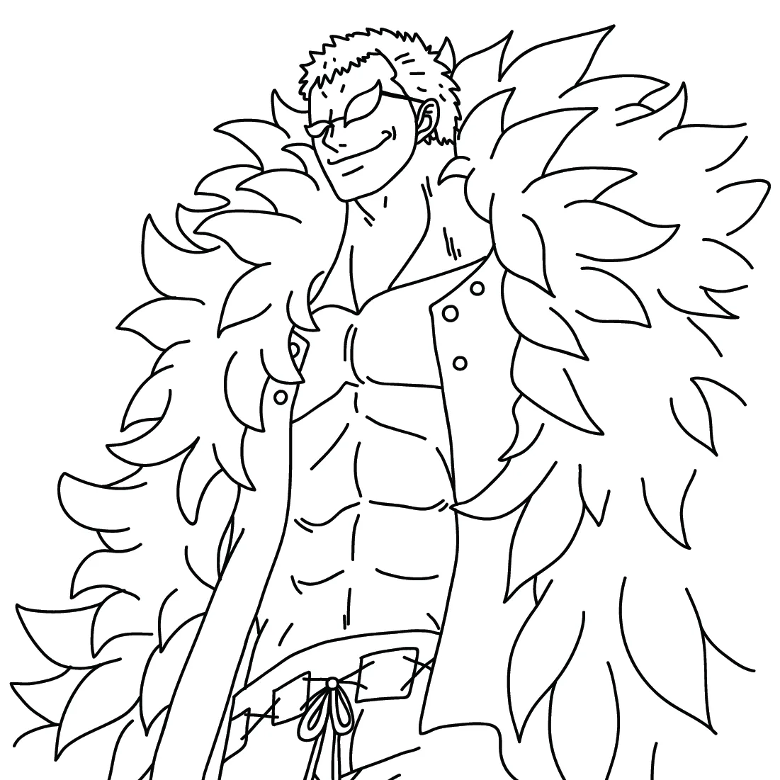 doflamingo para colorear