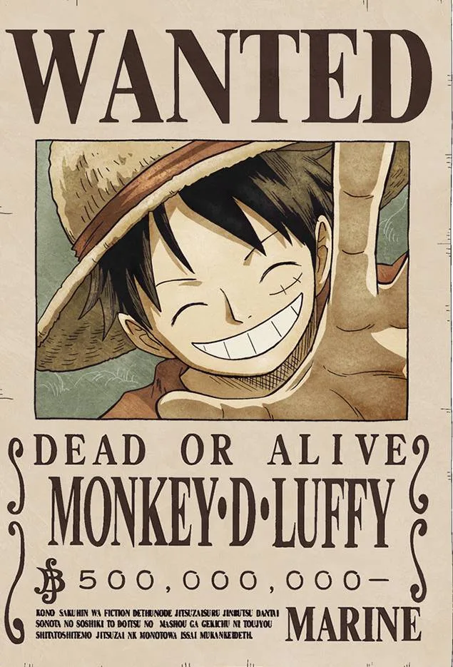 recompensa luffy 500.000.000