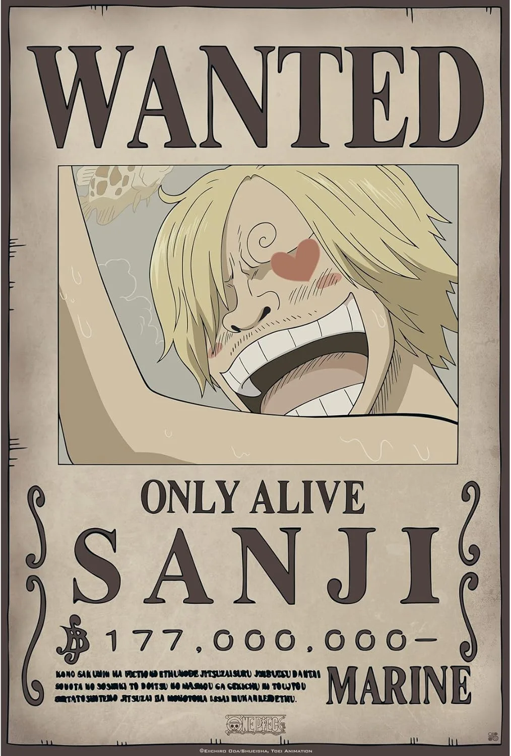 one piece cartel se busca sanji