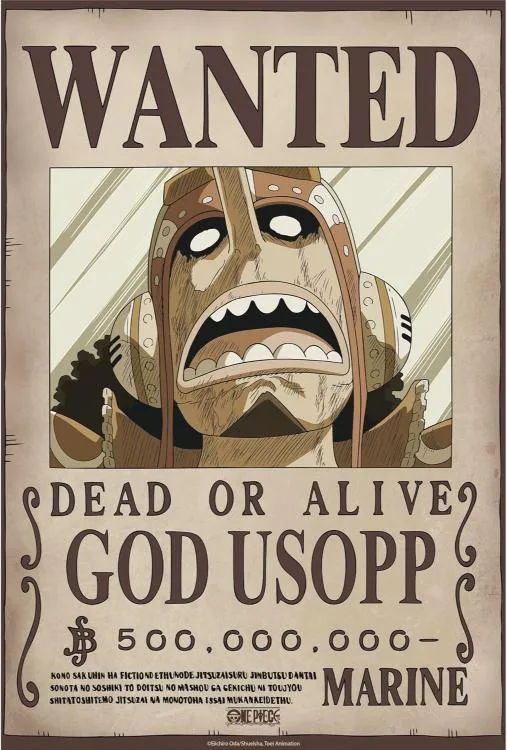 god usopp cartel usopp wanted sogeking recompensa

