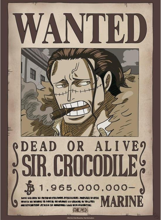 cartel de se busca de crocodile